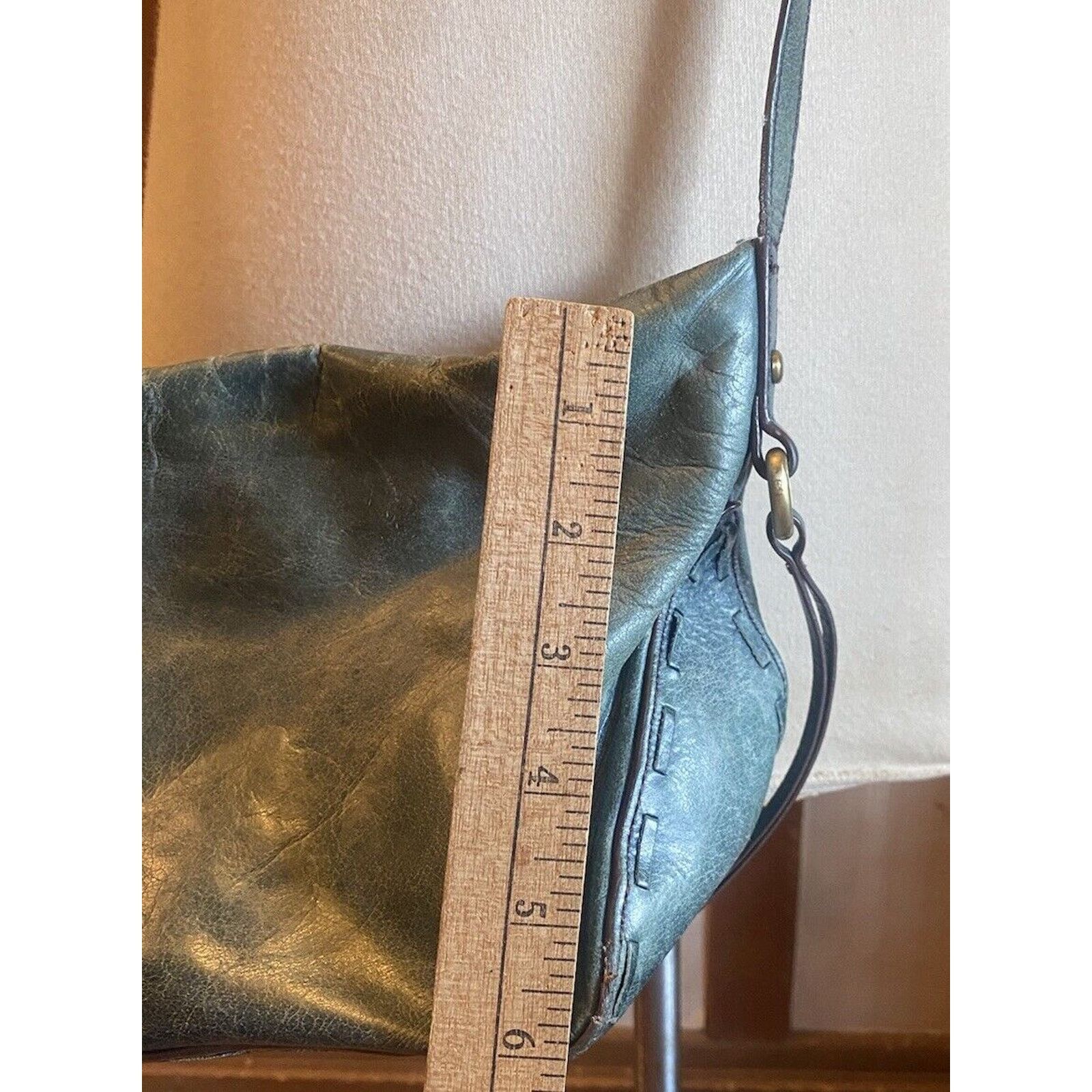 Hobo Hobo Leather Shoulder Purse Women’s Blue Adjustable Size ONE SIZE - 7 Thumbnail