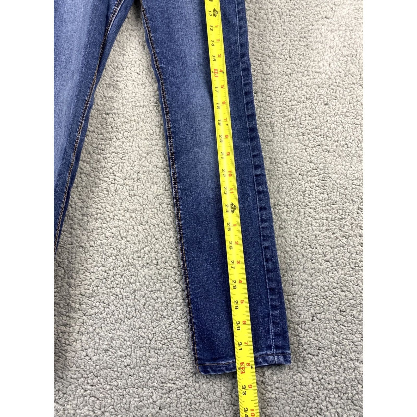 Zara Zara Jeans Skinny Ankle Women's Size 2 Dark Wash Denim Blue 5-Pocket Slim High Rise Cotton Blend Stretch Jeans Woman Regular 24in Inseam Value Size 26" / US 2 / IT 38 - 7 Thumbnail