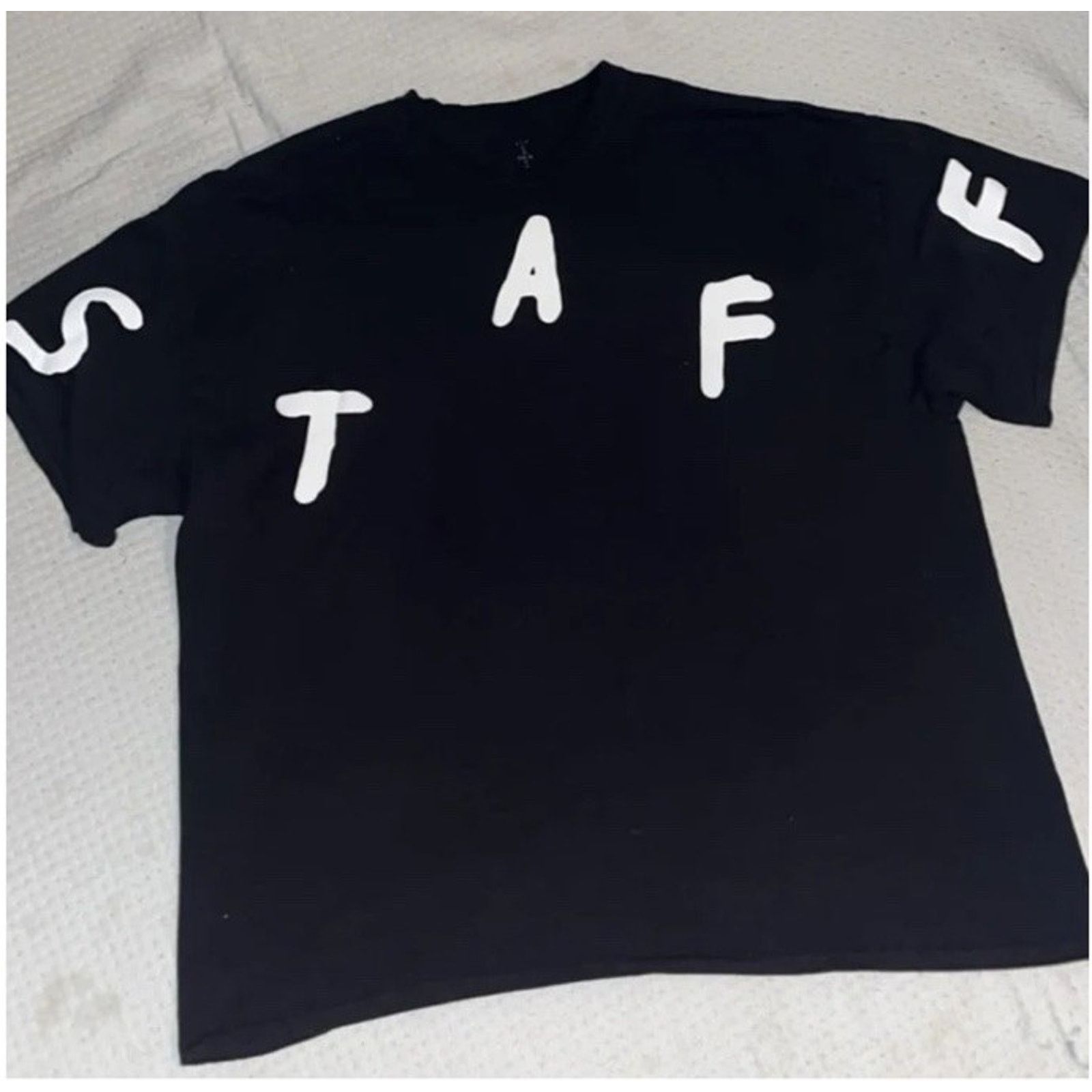 Travis Scott Travis Scott Astroworld Houston 2019 Staff Tee Black/White M Size US M / EU 48-50 / 2 - 1 Thumbnail