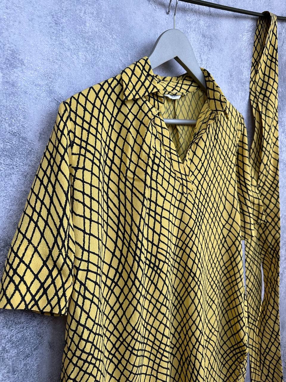 Other TOAST Belted Collar Dress Abstract Pockets Viscose Oversized Size M / US 6-8 / IT 42-44 - 4 Thumbnail