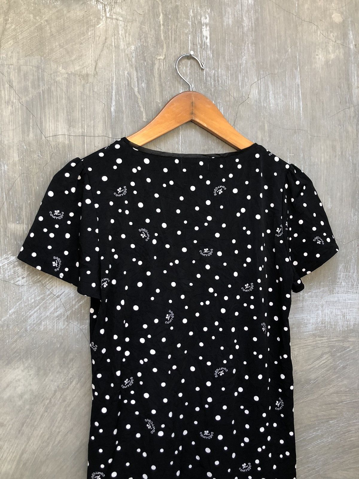Courreges × Designer × Vintage Courreges Mini Dress Black Size M / US 6-8 / IT 42-44 - 11 Thumbnail