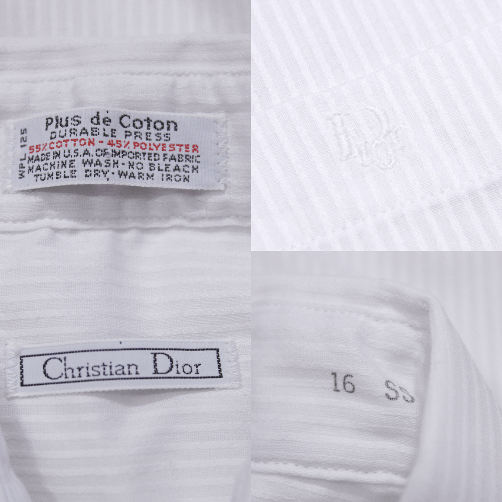 Dior Logo Striped Short Sleeve Shirt Vintage Made in USA Size US XL / EU 56 / 4 - 8 Thumbnail
