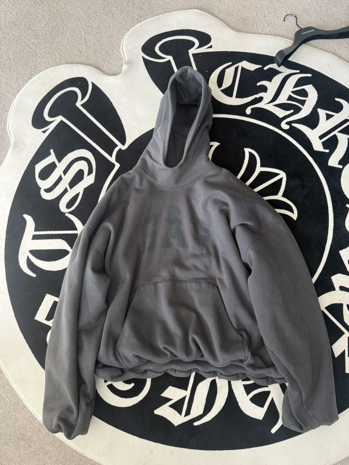 Balenciaga × Gap × Yeezy YeezyXGap Dove Hoodie Black | Grailed