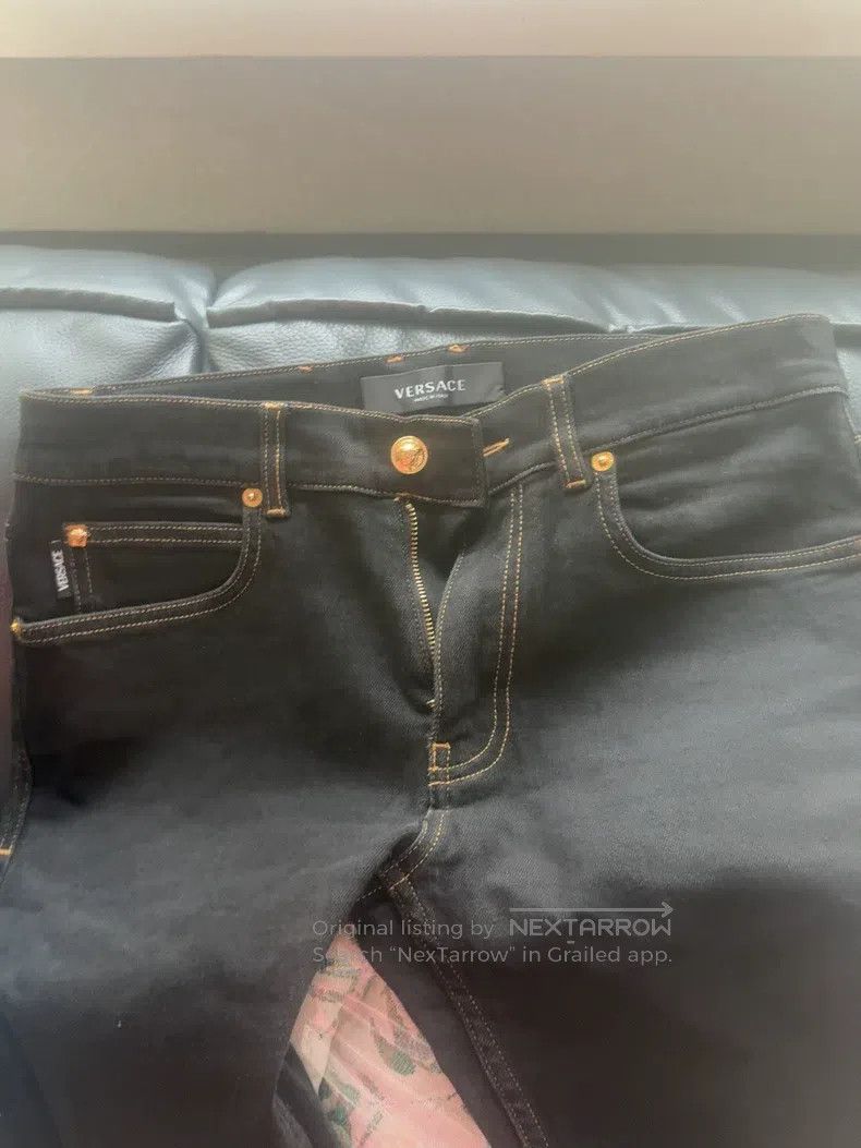 Versace Versace Medusa embroidered jeans Size US 30 / EU 46 - 4 Thumbnail