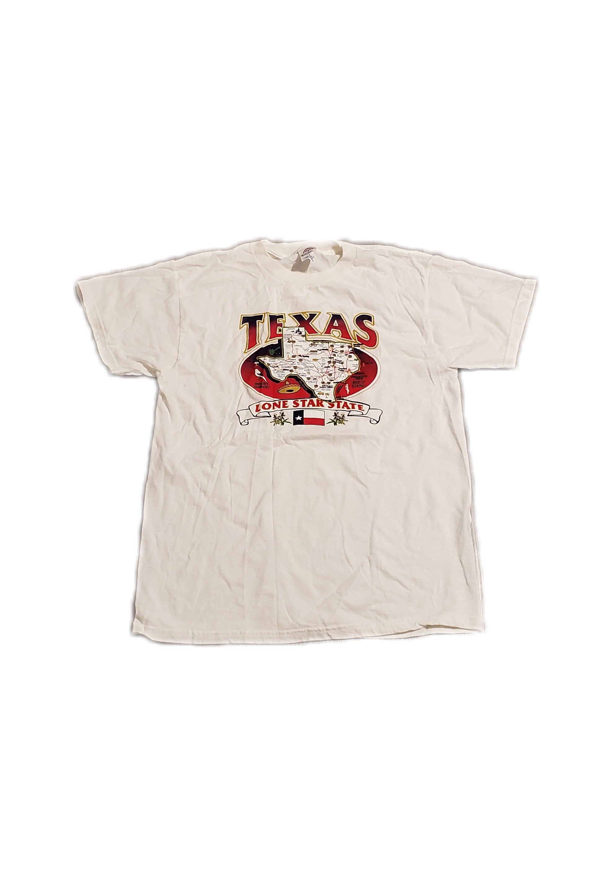 Vintage 90s Texas Lonestar Map T-Shirt | Grailed