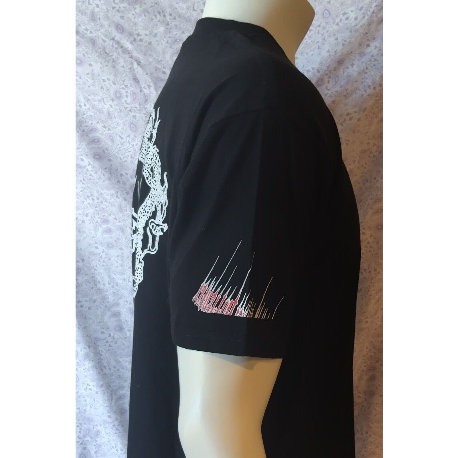 Other Premium Vintage Black Chinese Dragons Graphic T-shirt XXL Size US XXL / EU 58 / 5 - 4 Thumbnail