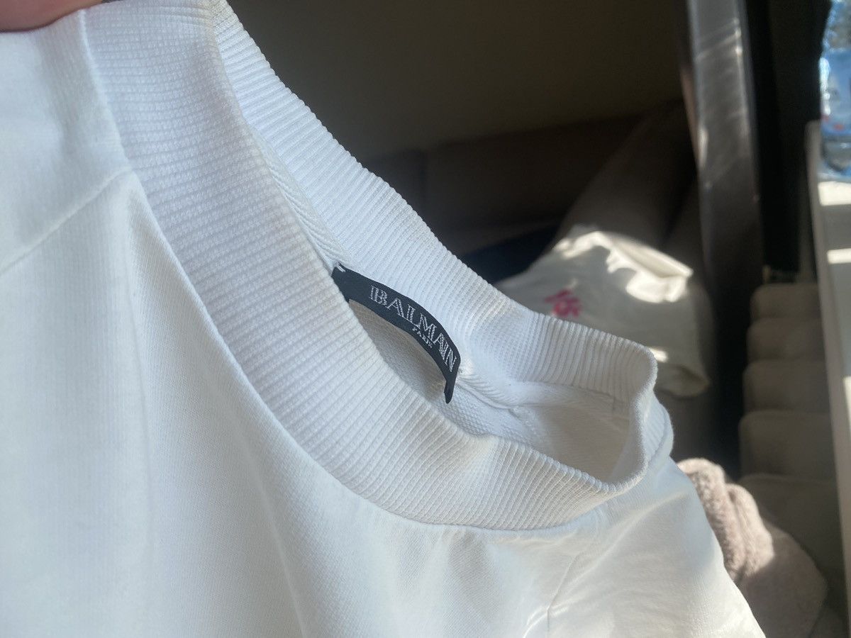 Balmain Luxury women balmain big gold logo crawneck Size S / US 4 / IT 40 - 11 Thumbnail