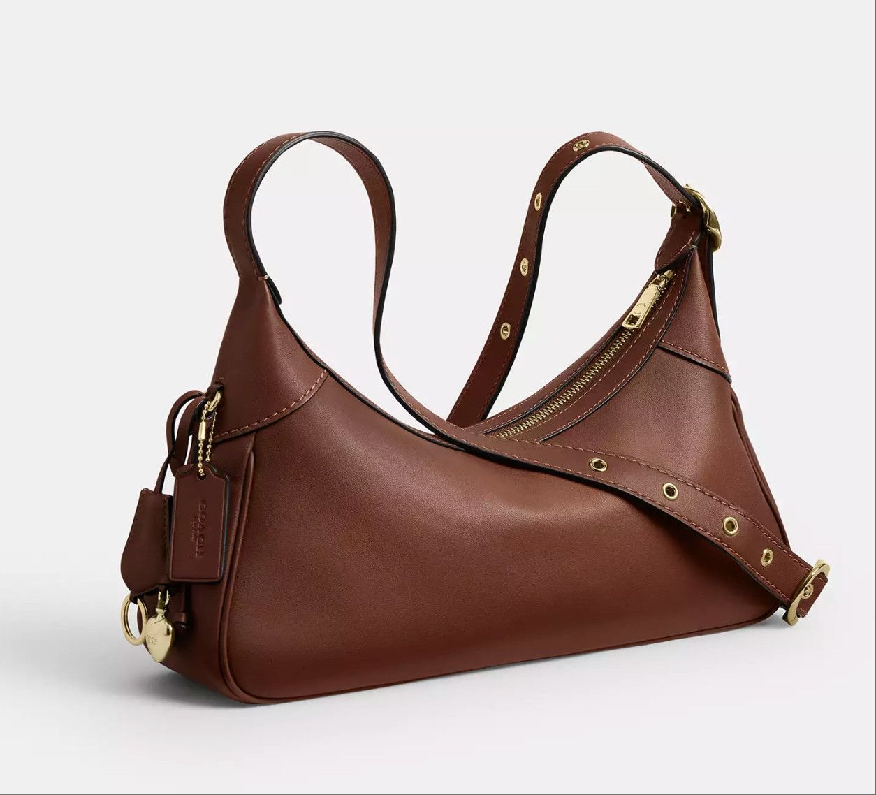 Coach Ella Small Shoulder Bag CDY38 Gold/Redwood Size ONE SIZE - 11 Thumbnail