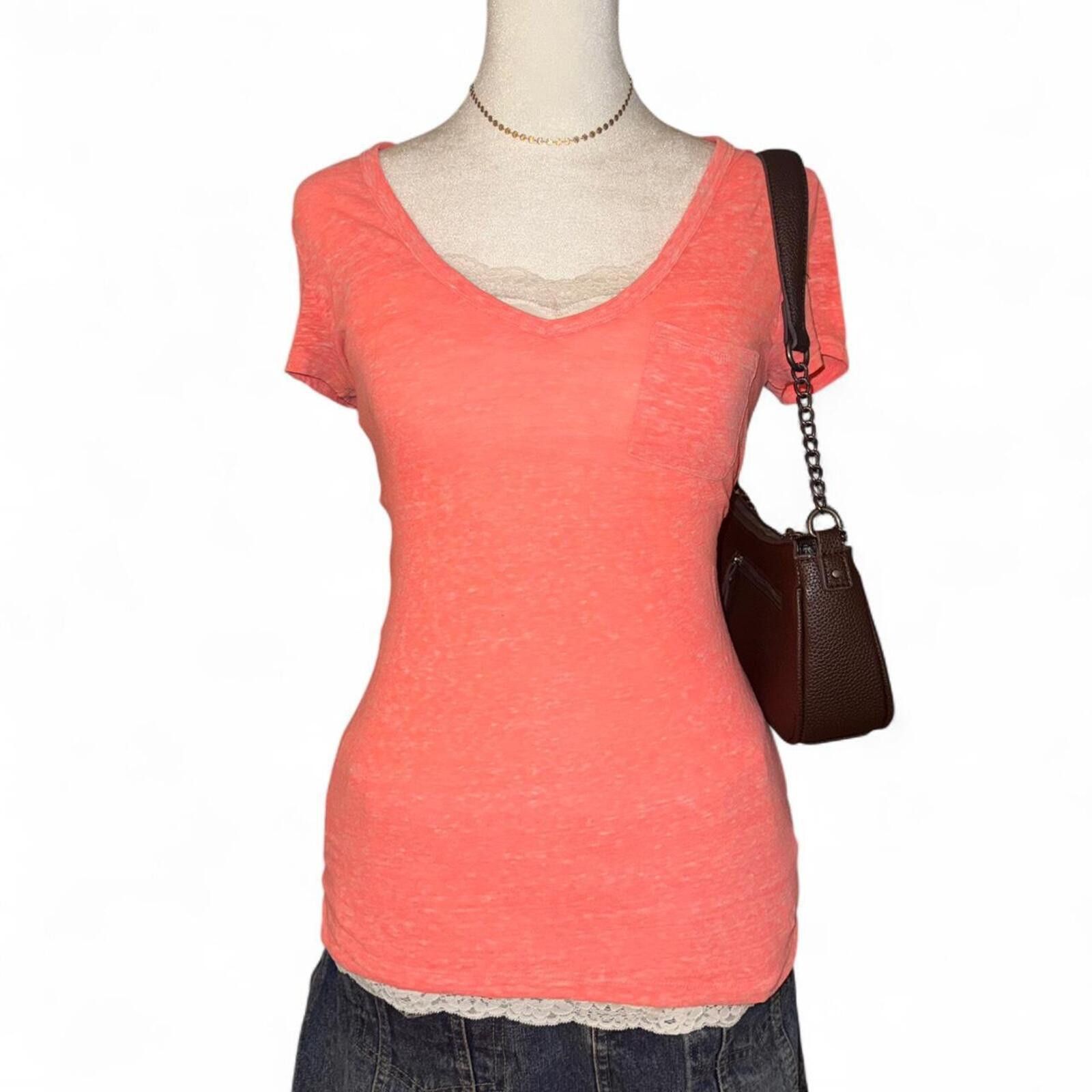 American Eagle Outfitters Vintage sheer soft pink American Eagle top Size S / US 4 / IT 40 - 1 Thumbnail