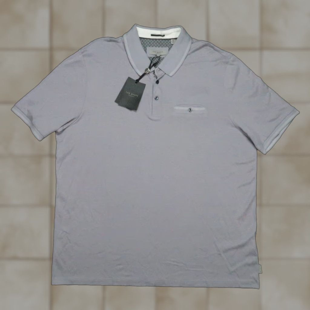 Ted Baker VINTAGE Ted Baker Polo Shirt Men XXL Purple Cotton Modal Short Sleeve Casual Golf 2000s Size US XXL / EU 58 / 5 - 1 Thumbnail