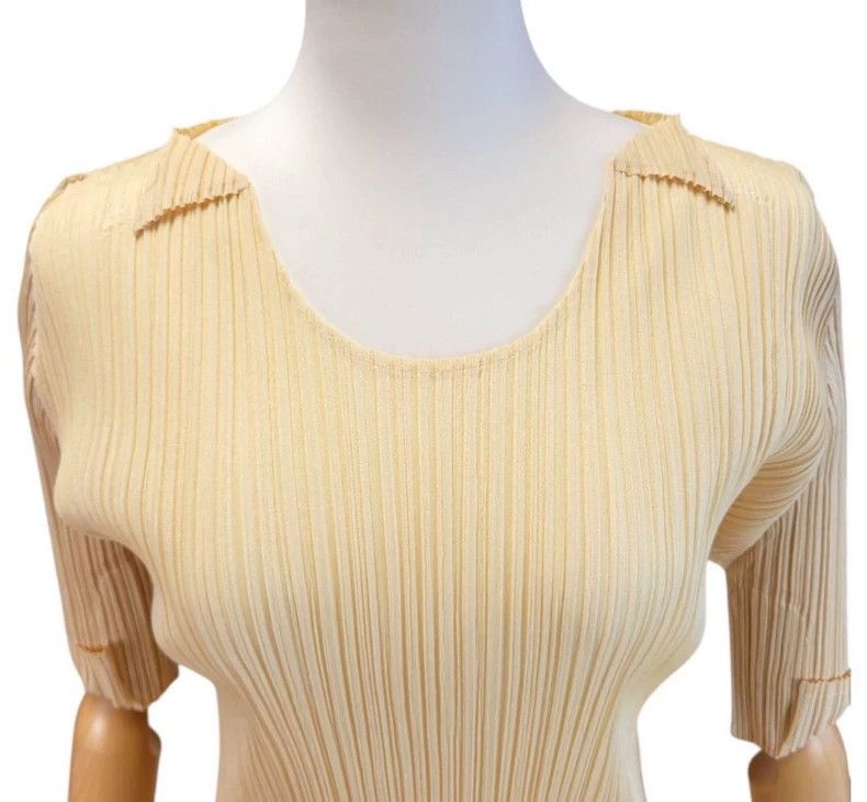 Issey Miyake issey miyake size:3 Light apricot top Size XXS / US 00 / IT 34 - 5 Thumbnail