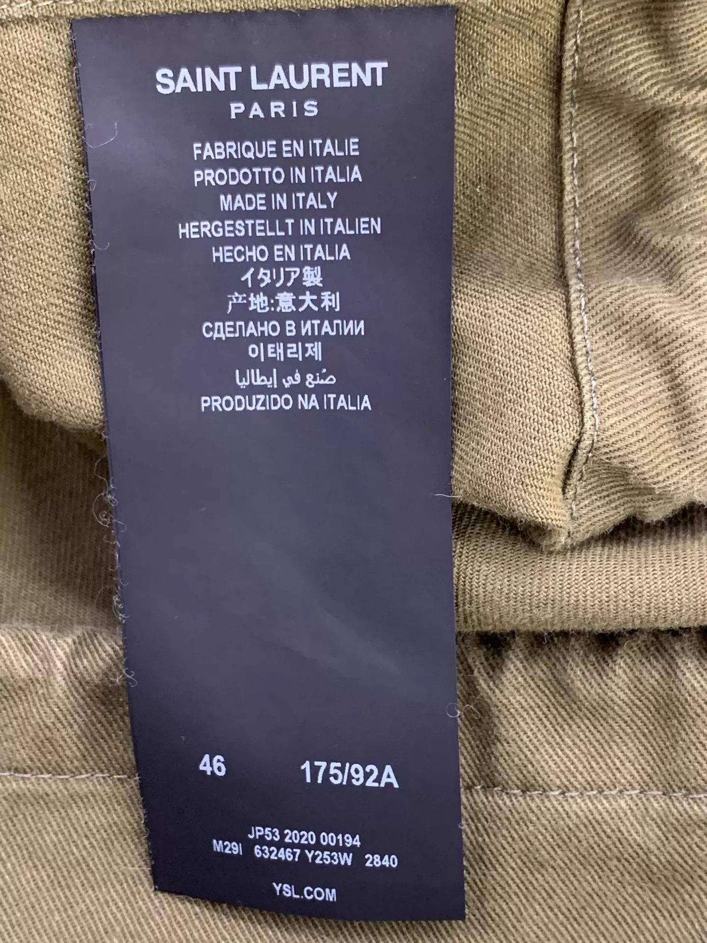 Yves Saint Laurent YSL Green Horn Button Hooded Jacket 46 Size US S / EU 44-46 / 1 - 5 Thumbnail