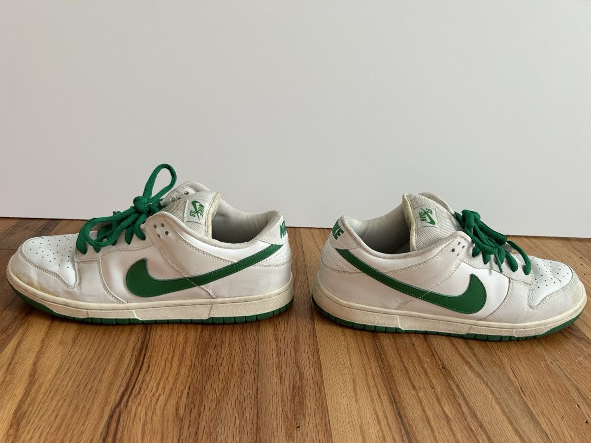 Nike Nike Dunk Low Pro SB White Classic Green 2005 Size 11 Size US 11 / EU 44 - 2 Thumbnail