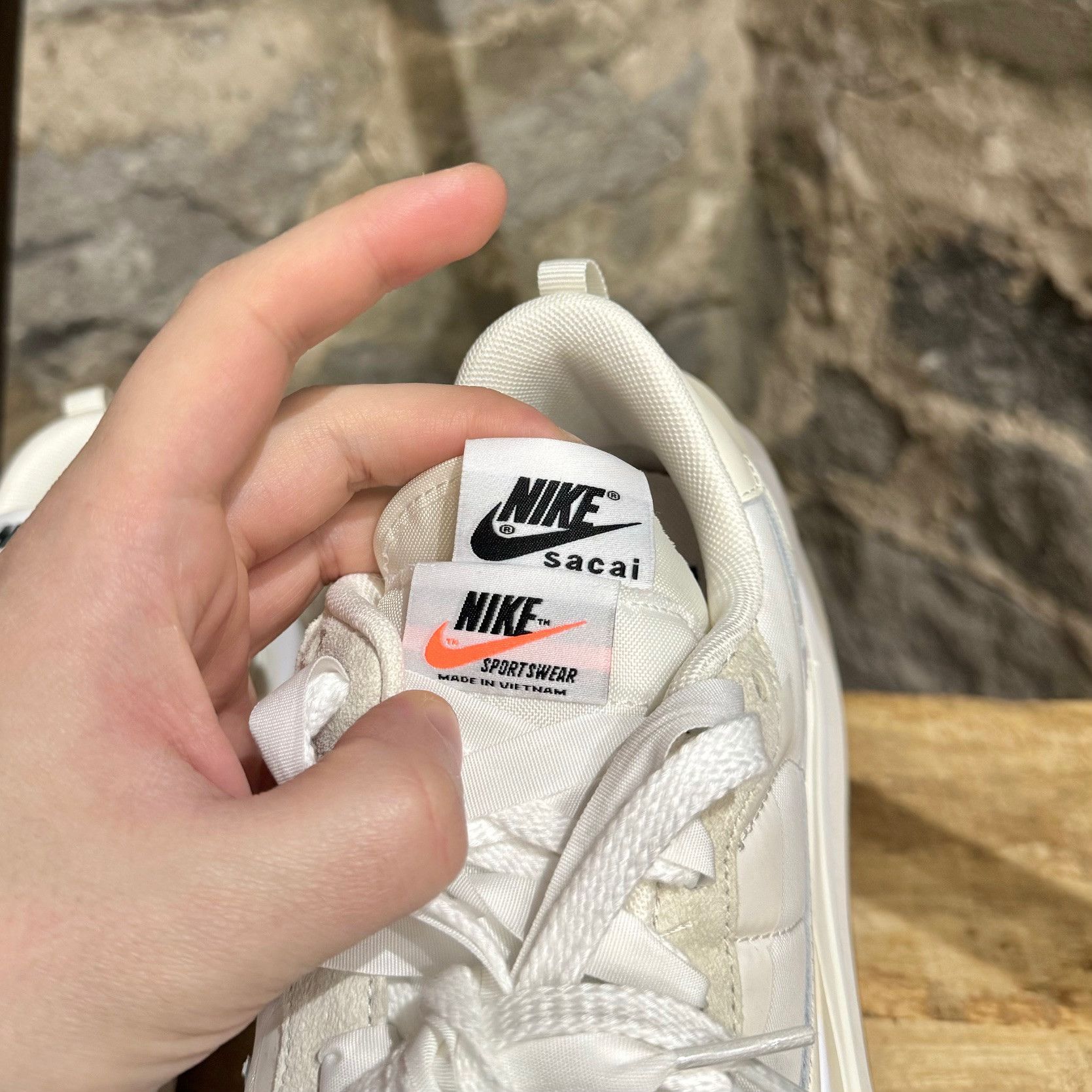 Nike × Sacai Nike x Sacai Vaporwaffle White Sail Sneakers Size US 9.5 / EU 42-43 - 4 Thumbnail