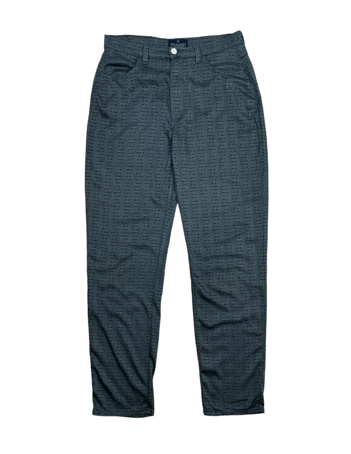 Trussardi × Vintage Trussardi Monogrammed Pants TJ Viscose size 31 Size US 31 - 9 Thumbnail