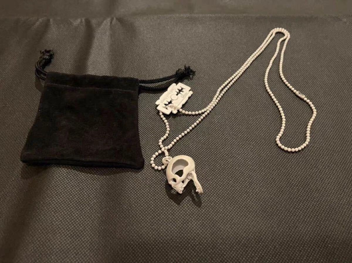 Roen Roen Sterling Silver Skull Blade Necklace Set K11 Size ONE SIZE - 2 Thumbnail