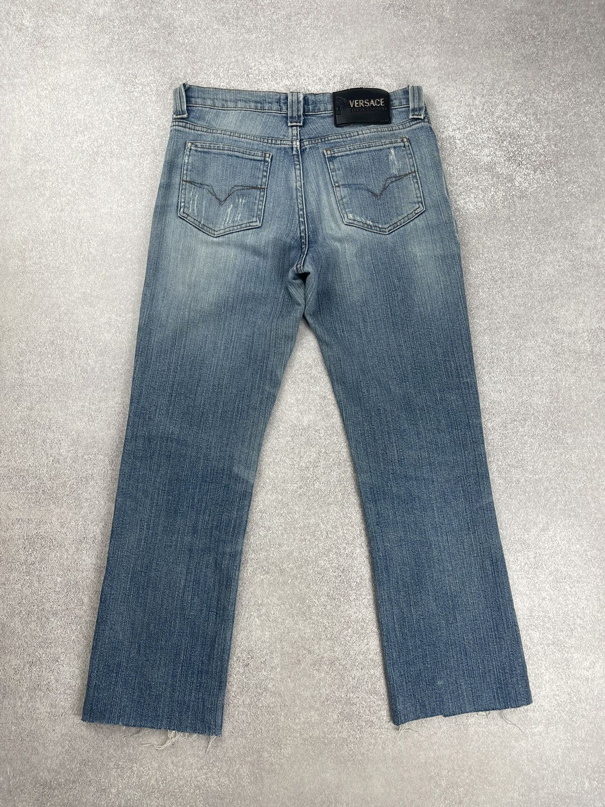 Versace Jeans Couture Vintage Versace Jeans Couture Distressed Denim Jeans Size 27 Size 27" / US 4 / IT 40 - 12 Thumbnail