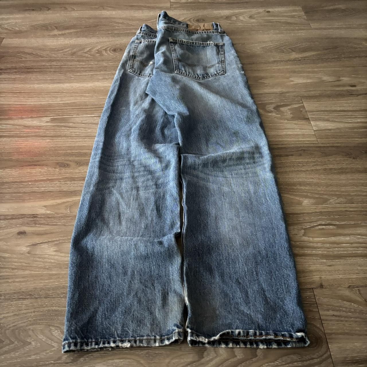 Vintage Crazy Vintage Y2K/2000s Grunge Faded Distressed Denim Jeans! 33x31 Size US 33 - 4 Thumbnail