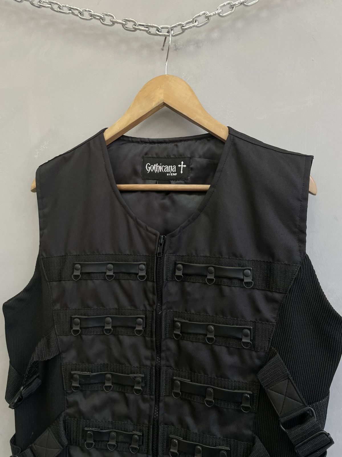 Le Grande Bleu (L.G.B.) Hype tactical bondage hysteric glamour style gothic vest Size US M / EU 48-50 / 2 - 3 Thumbnail