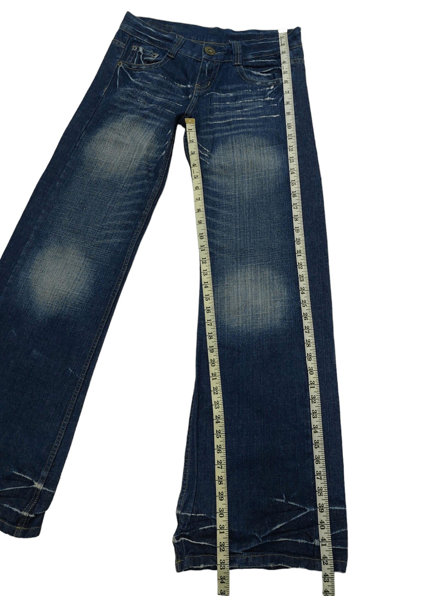 If Six Was Nine × Japanese Brand × Vintage The M2868 Jeans Low Rise Flare Boot Cut Distressed Denim Size US 31 - 12 Thumbnail