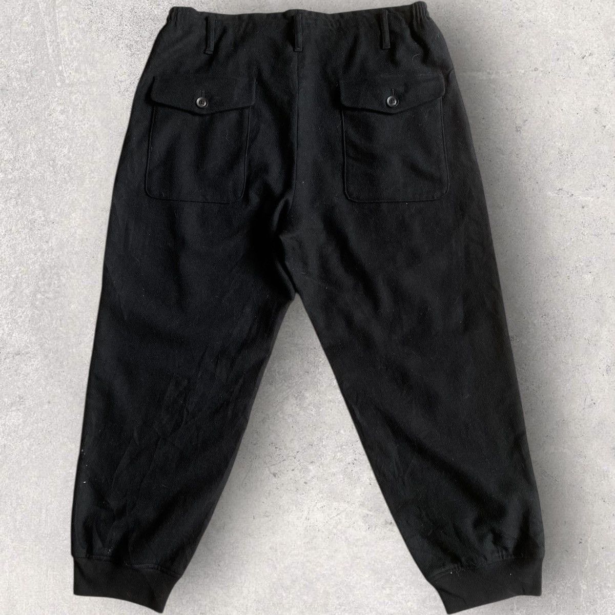 Yohji Yamamoto AW15 Wool Jogger Hem Pants Size US 32 / EU 48 - 6 Thumbnail