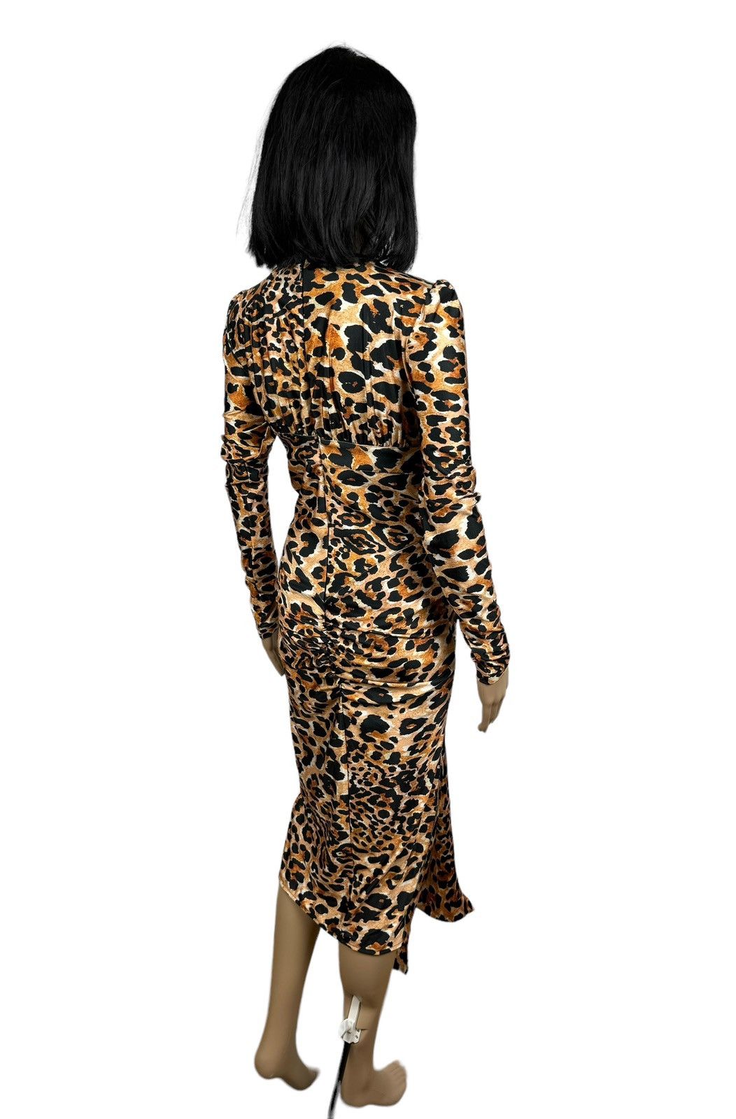 Rabanne H&M Leopard-Print Shiny Jersey Dress size S