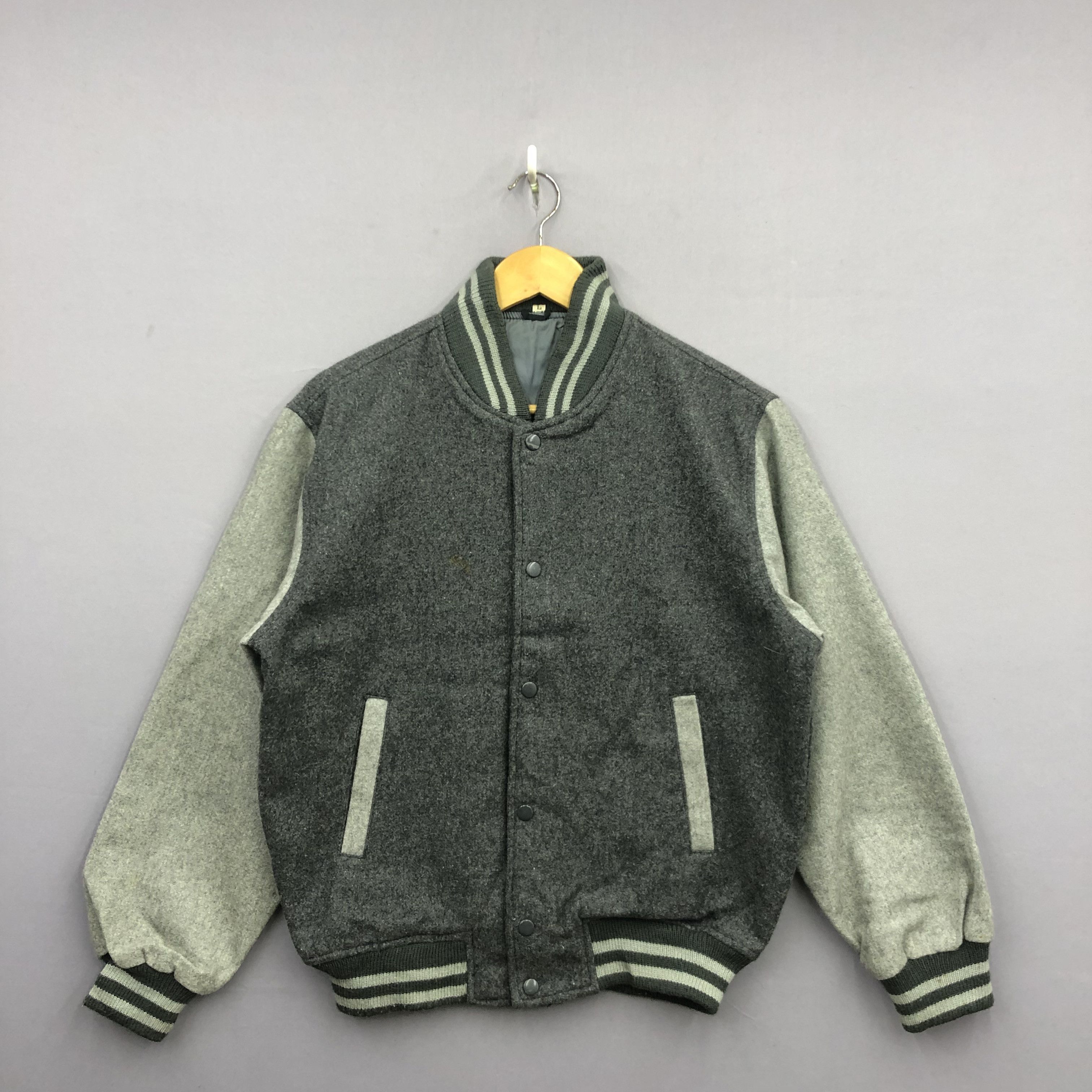 Japanese Brand × Vintage Vintage 90s Japanese Harajuku Wool Varsity Baseball Jacket Size US M / EU 48-50 / 2 - 1 Thumbnail