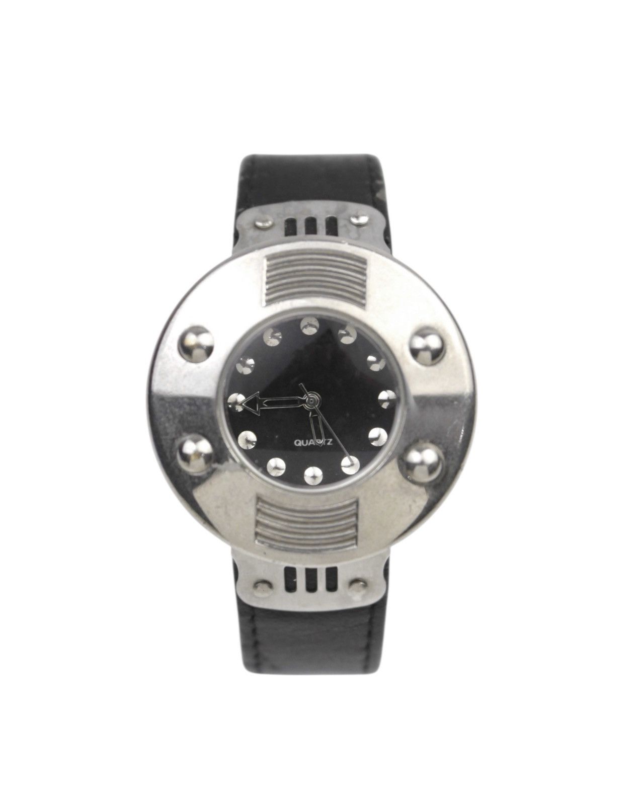 If Six Was Nine 2000S JAPANSE MADE INDUSTRIAL STEEL ROUND QUARTZ WATCH Size ONE SIZE - 2 Thumbnail