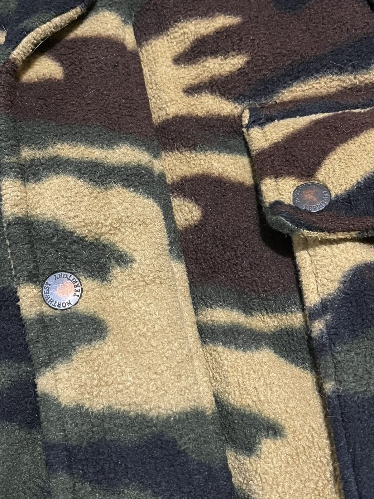 Vintage Vintage Northwest Territory Camo Fleece Button/Zip up Size US XXL / EU 58 / 5 - 3 Thumbnail