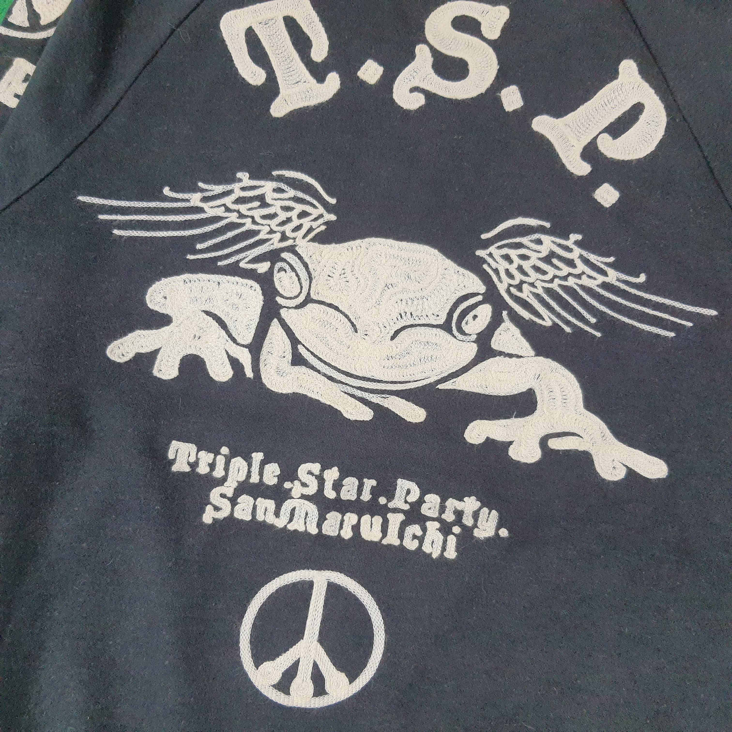 Japanese Brand Vintage Triple Star Party Zipper Sweatshirt C264N8 Size US M / EU 48-50 / 2 - 2 Thumbnail