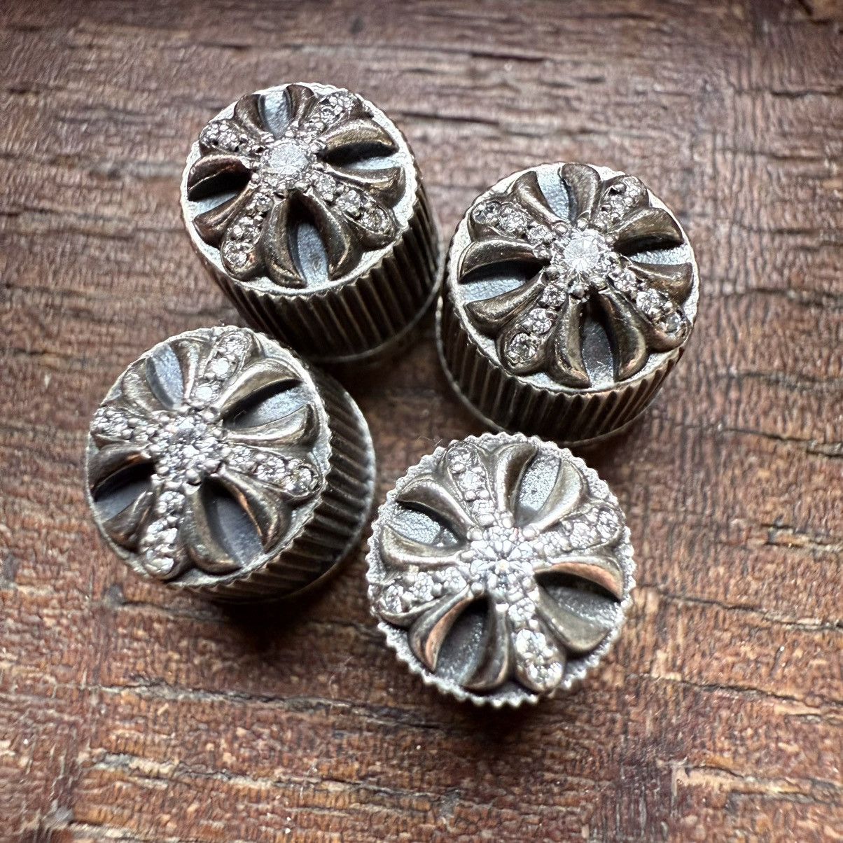 Chrome Hearts Chrome Hearts Factory Pave Tire Valve Caps Size ONE SIZE - 6 Thumbnail