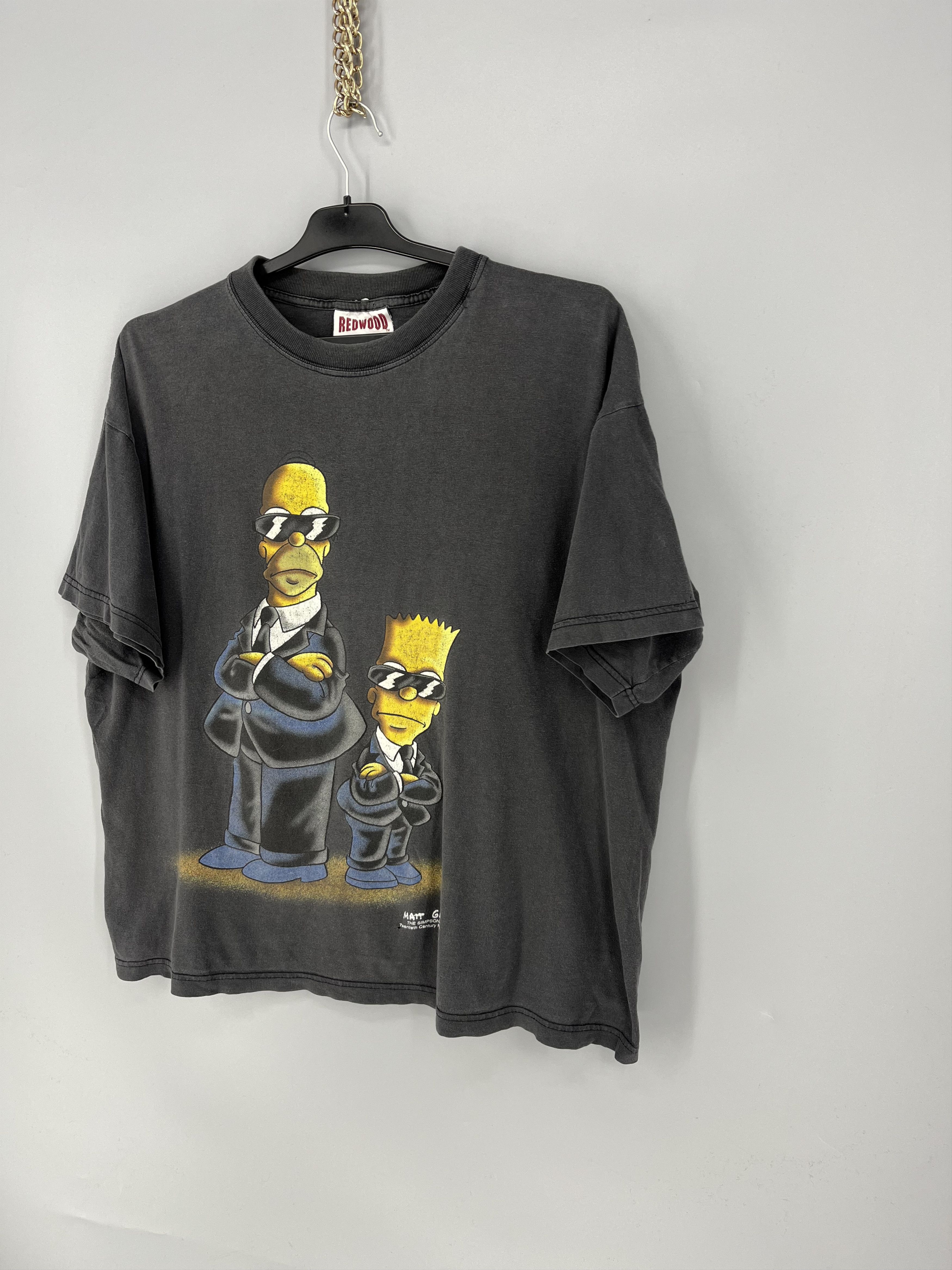 Vintage Vintage 2000 The Simpsons MIB Parody Tee (XL) Size US XL / EU 56 / 4 - 3 Thumbnail