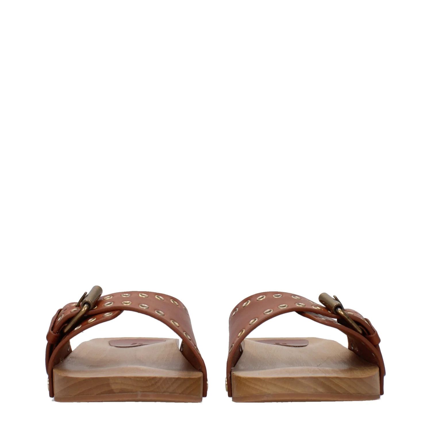 Isabel Marant ob1o1e1124 Leather Slippers in Brown Size US 5 / IT 35 - 3 Thumbnail