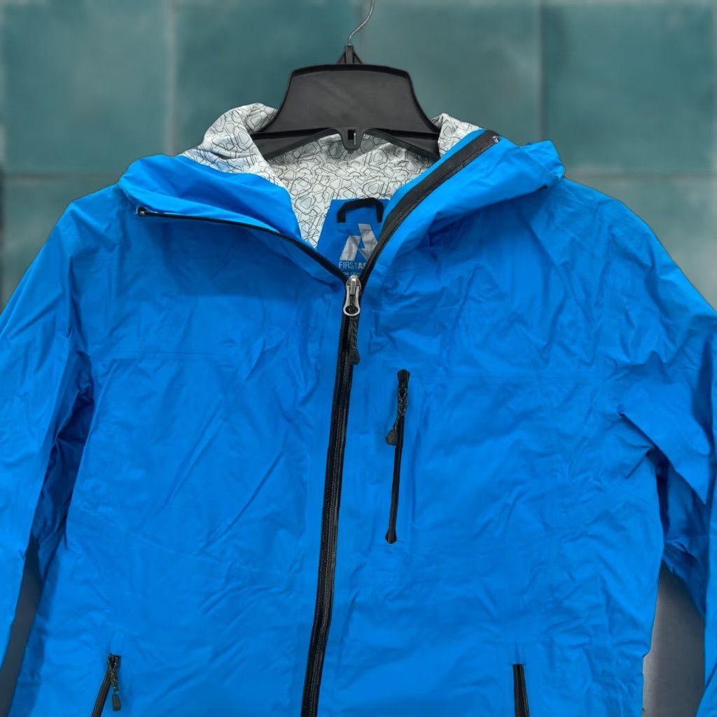Eddie Bauer VINTAGE Eddie Bauer First Ascent Rain Jacket Women's Large Blue Ripstop Water Resistant Size L / US 10 / IT 46 - 1 Thumbnail