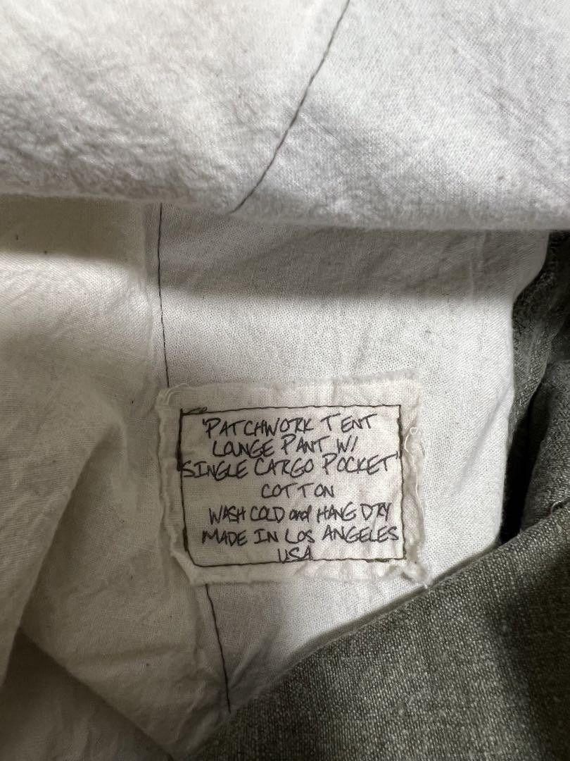 Greg Lauren The patchwork lounge tent cargo pant w/ single cargo pocket Size US 32 / EU 48 - 5 Thumbnail