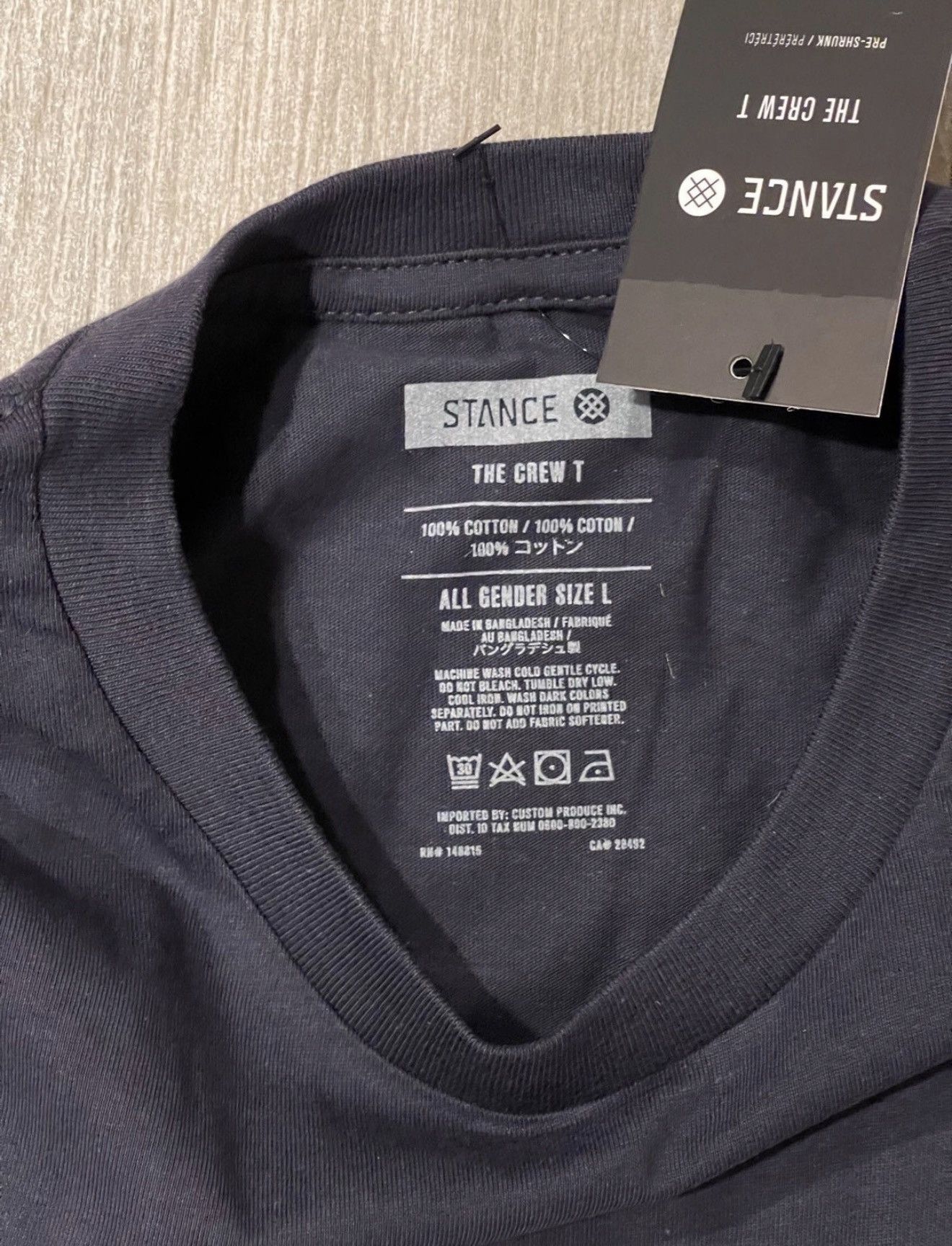Stance Socks Men's Stance Locals Navy Cotton Blend Tee T-Shirt Size Large Size US L / EU 52-54 / 3 - 3 Thumbnail