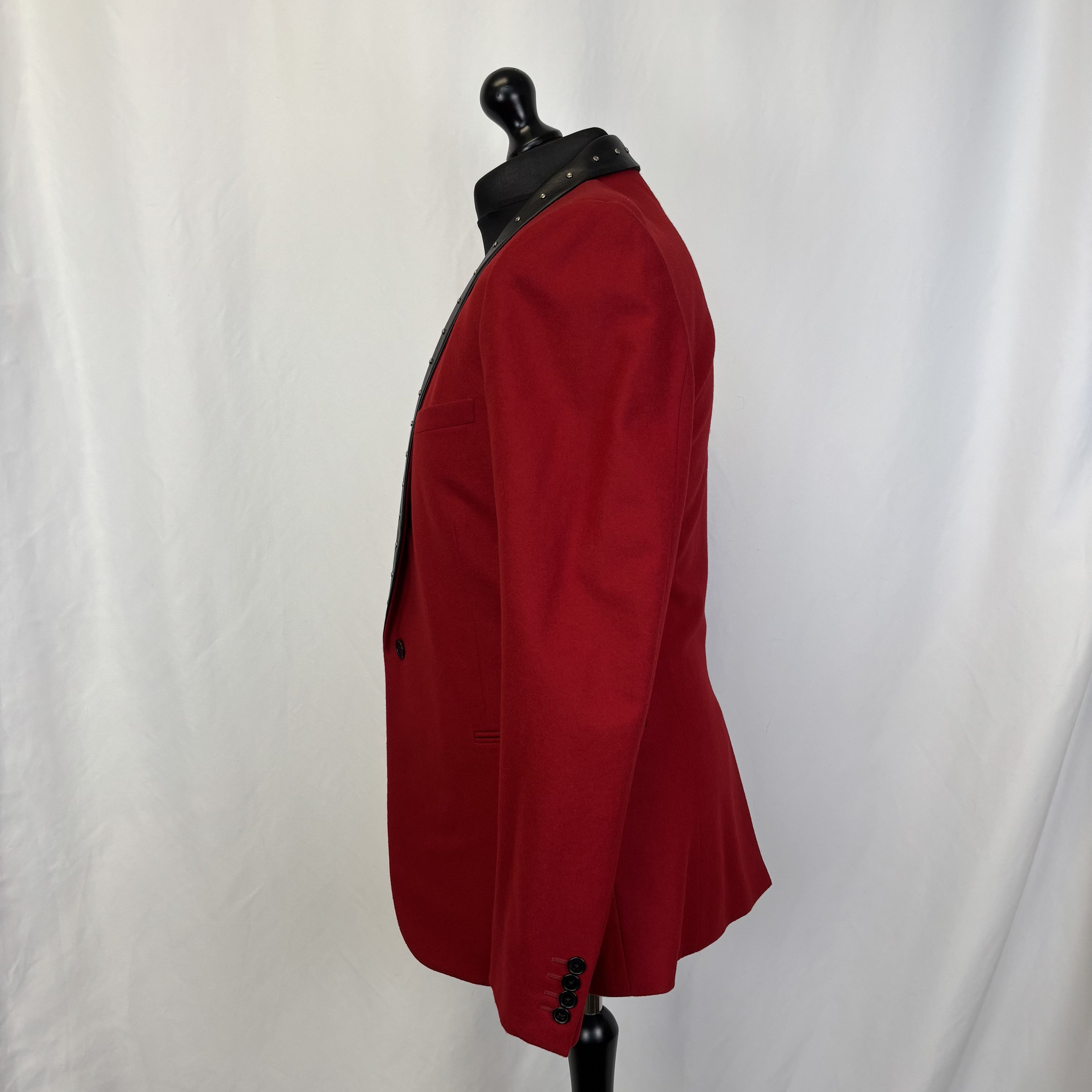 Saint Laurent Paris Saint Laurent Studded Collar Blazer Size 52R - 2 Thumbnail