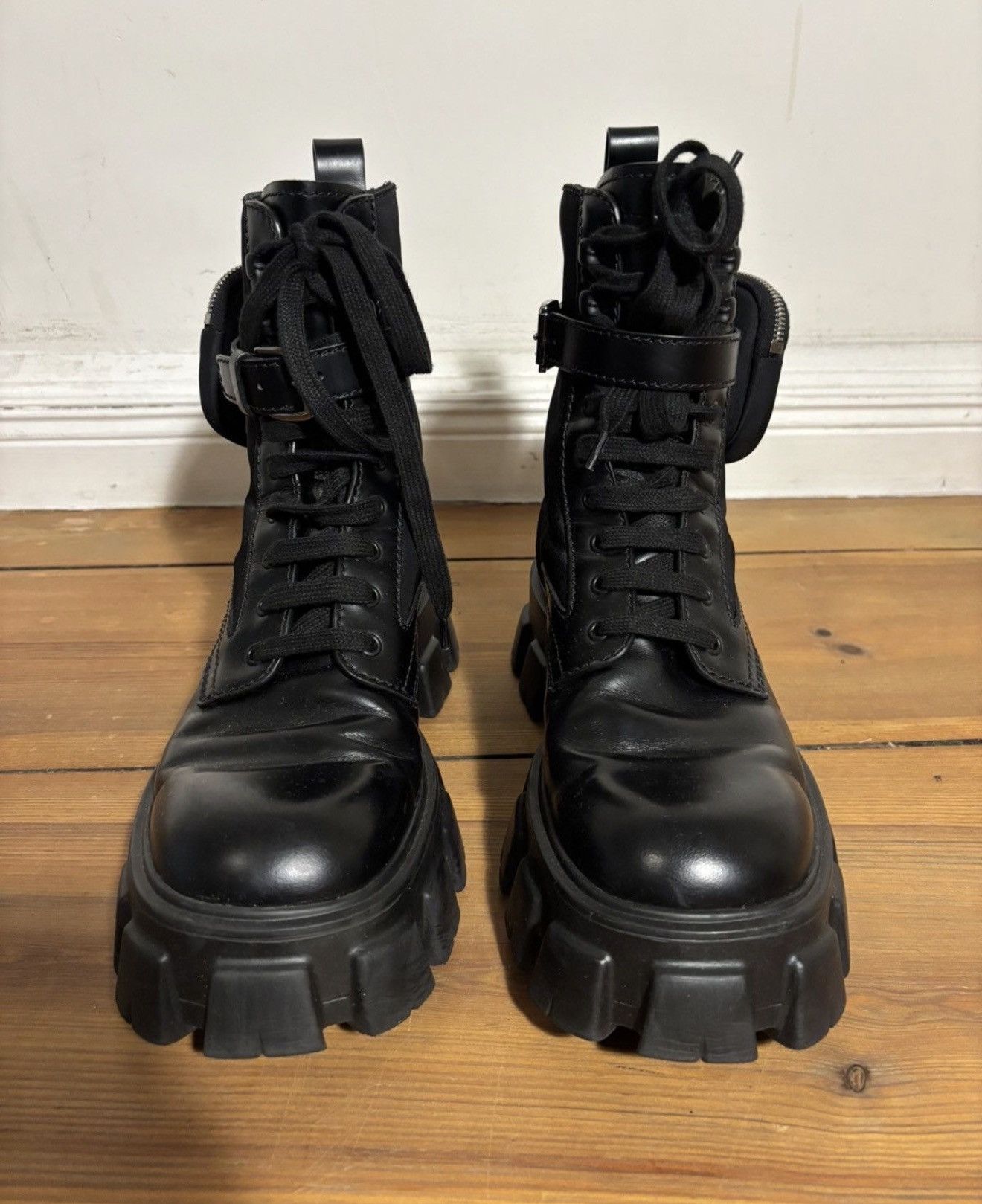 Prada Prada Monolith Combat Boots with Pouches Size 9 Size US 9 / EU 42 - 2 Thumbnail