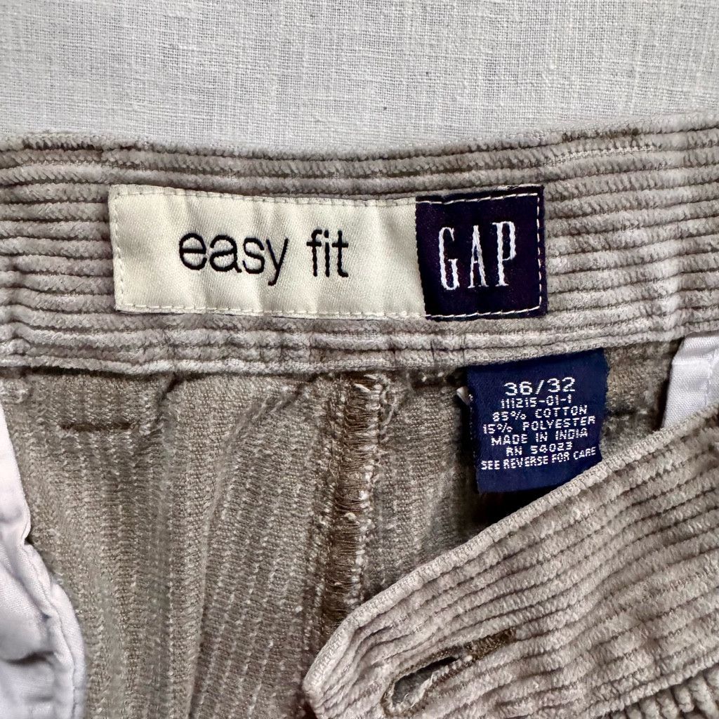 Gap Gap Easy Fit 90s Corduroy Relaxed Fit Taupe Size US 36 / EU 52 - 4 Thumbnail