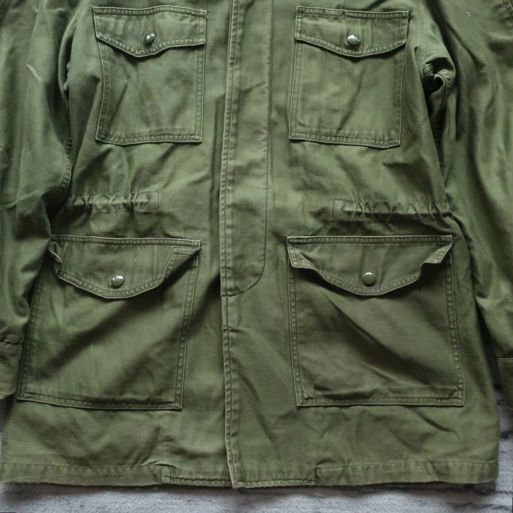 Vintage VINTAGE Vietnam War Era US Military J-4883B Field Jacket Wind Resistant OG 107 Shirt Mens Small Long Military Green John Ownbey Co. Inc Size US S / EU 44-46 / 1 - 3 Thumbnail
