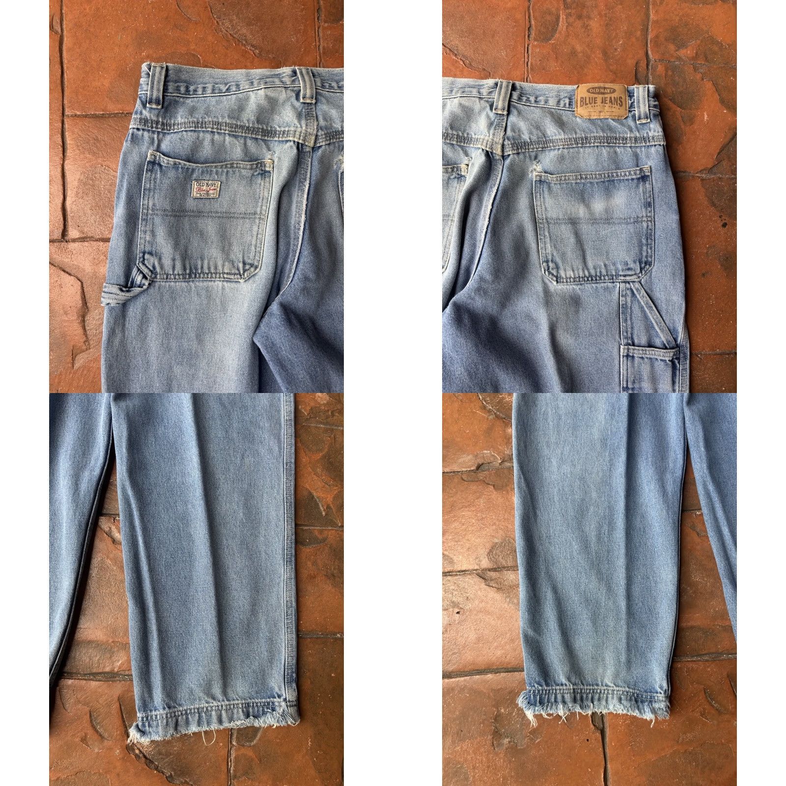Old Navy VINTAGE Old Navy Jeans Carpenter Blue 34 Relaxed Denim 5-Pocket Grunge Size US 34 / EU 50 - 8 Thumbnail