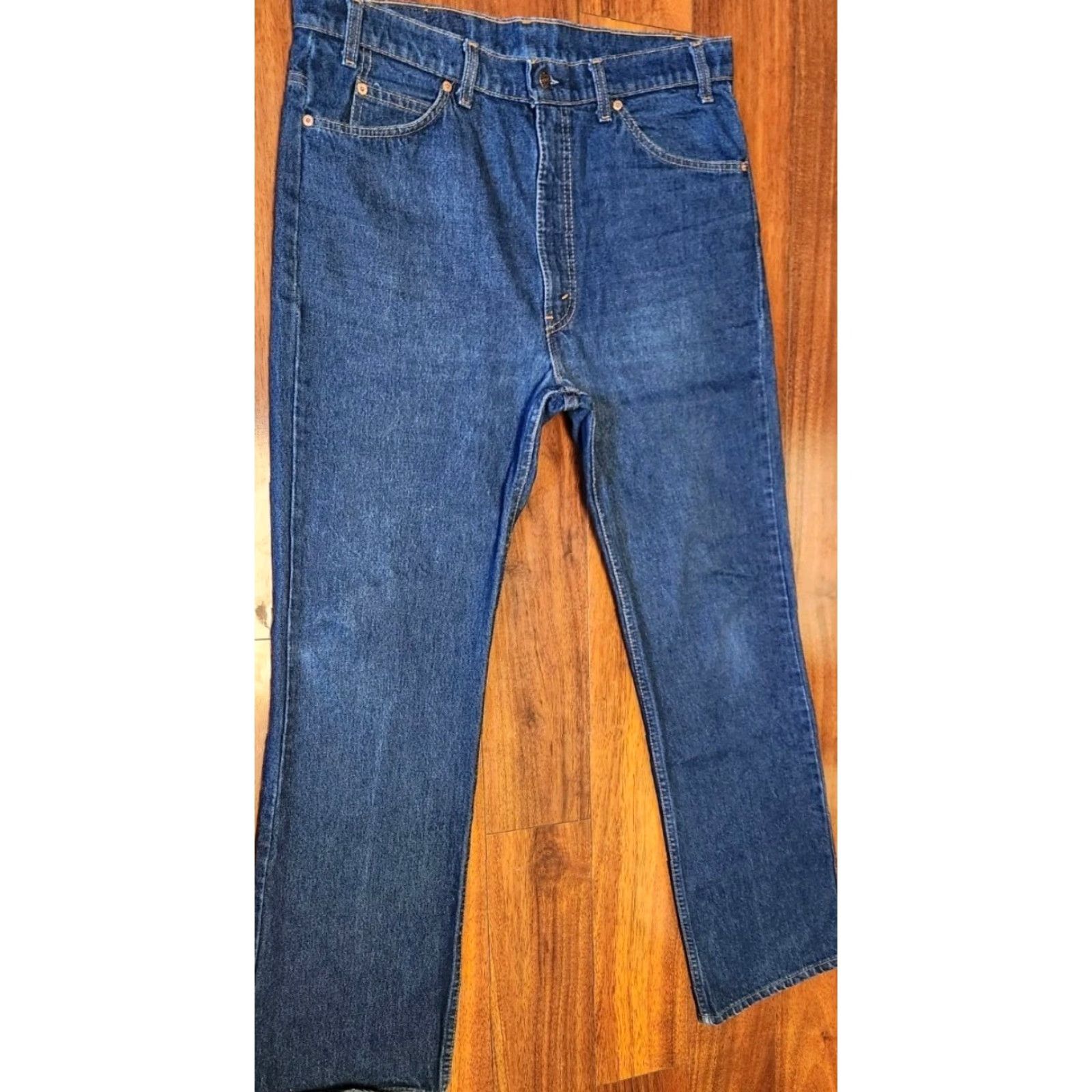 Levi's VINTAGE Levi's 517 Jeans Men Bootcut 38x32 Blue USA MADE 40517-0215 Size US 38 / EU 54 - 4 Thumbnail