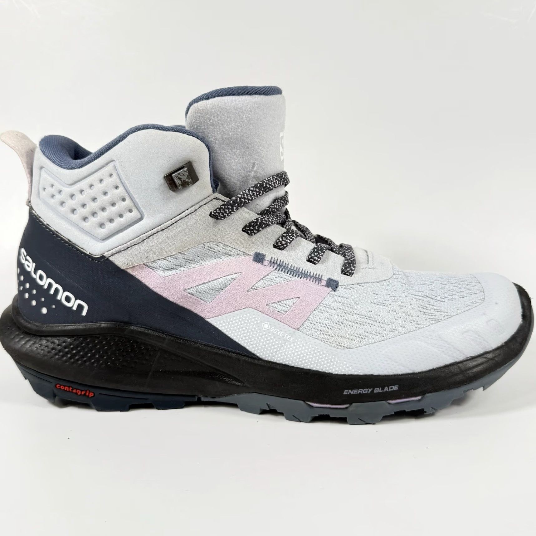 Salomon Salomon OUTpulse Mid GTX Hiking Boots Arctic Ice Ink Orchid Gore-Tex Women’s 9 Size US 9 / IT 39 - 2 Thumbnail