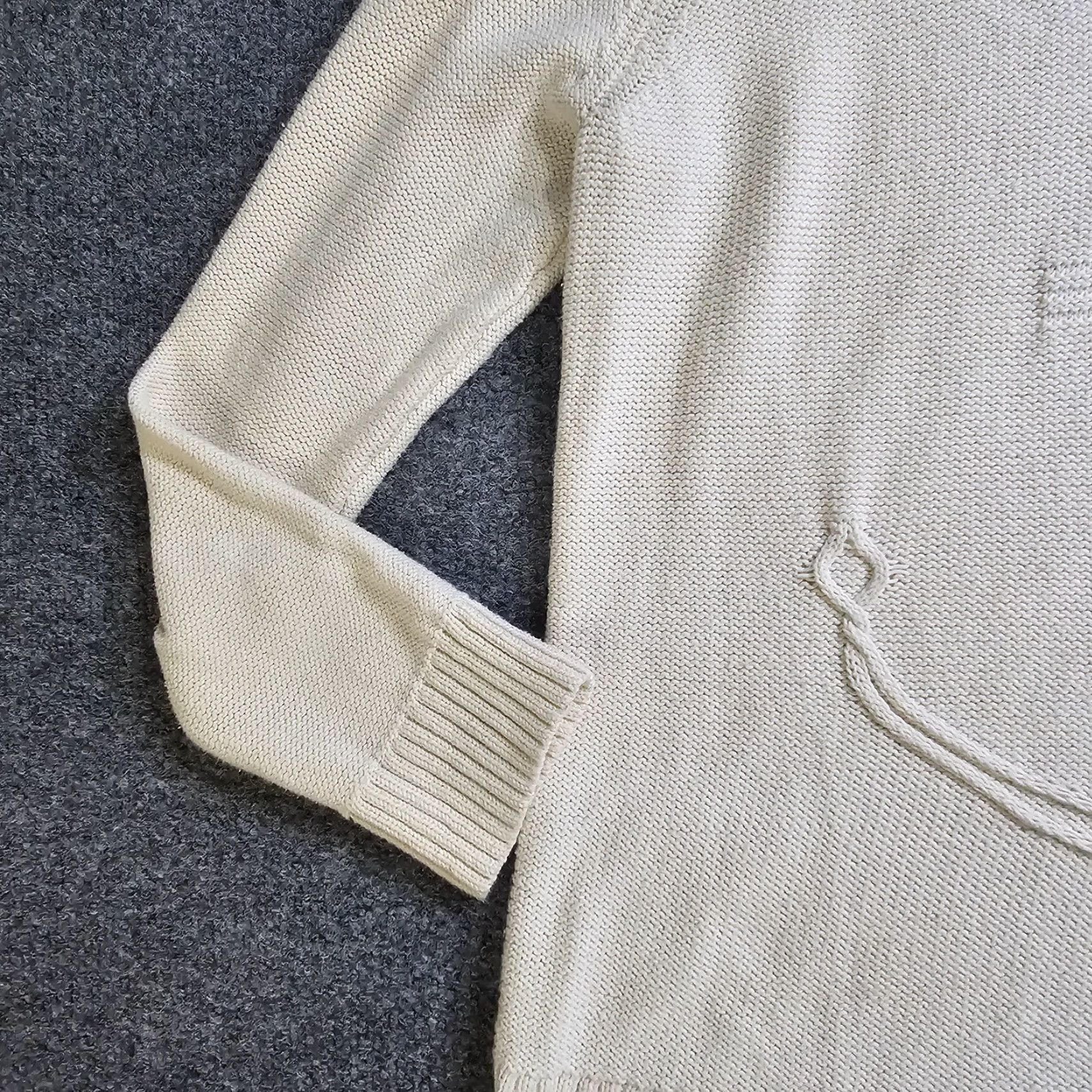 Talbots Talbots Sweater Womens Large Beige Fishermans Nautical Long Sleeve Anchor Casual Round Neck Knit Pullover Shirt 100% Cotton Size L / US 10 / IT 46 - 5 Thumbnail