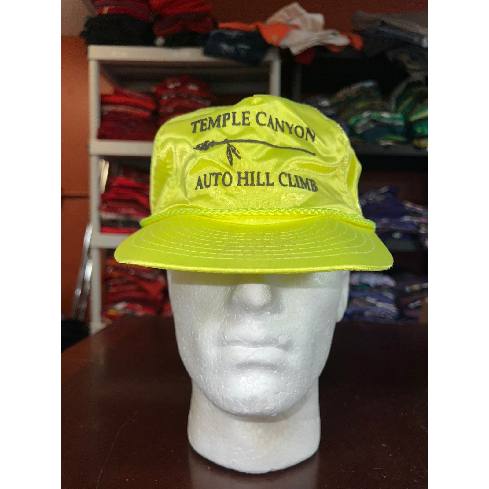 Vintage Vintage Temple Canyon Hat Auto Hill Climb Roper Broken Brim Size ONE SIZE - 3 Thumbnail