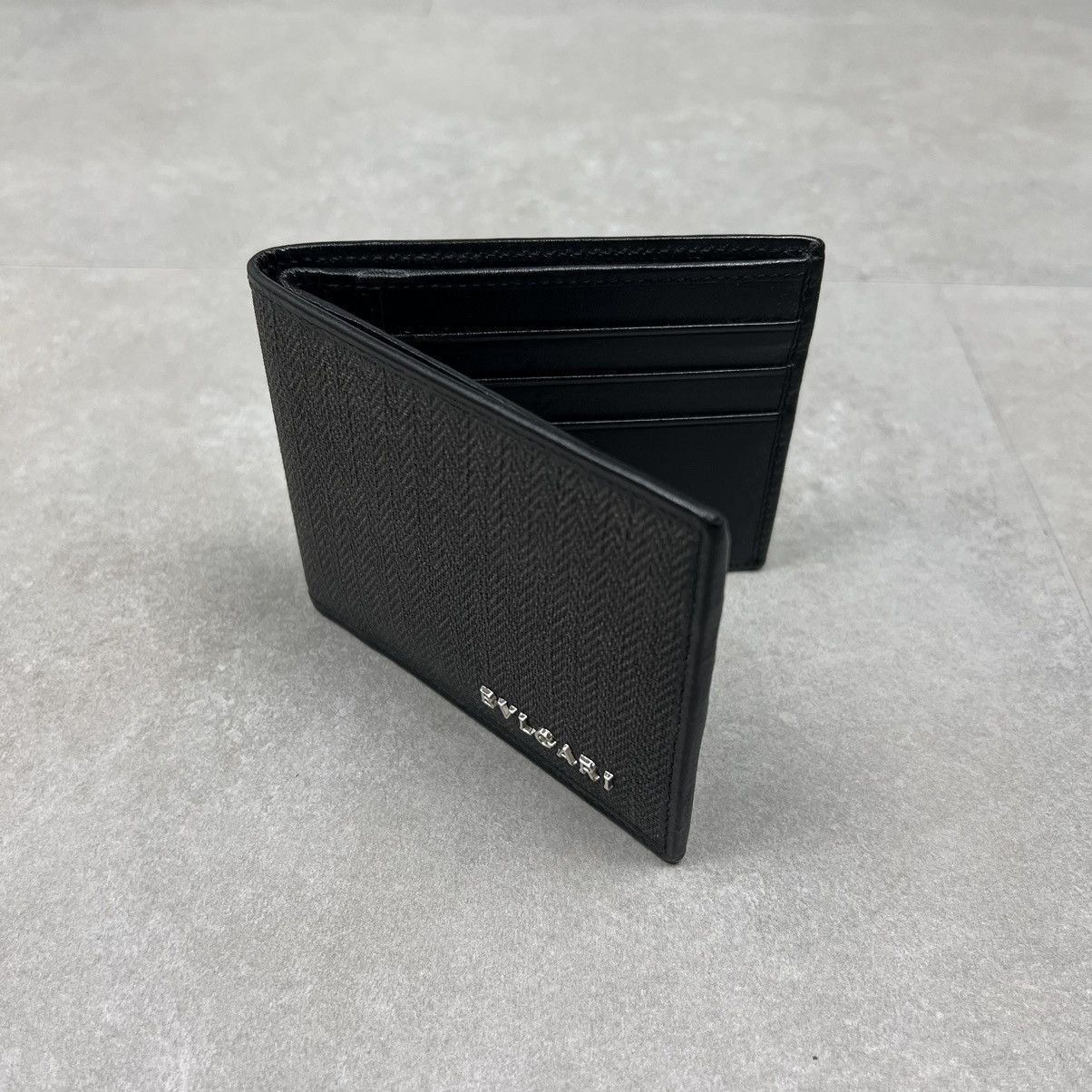 image of Bulgari Bvlgari Black Weekend Bifold Wallet in Grey, Men's