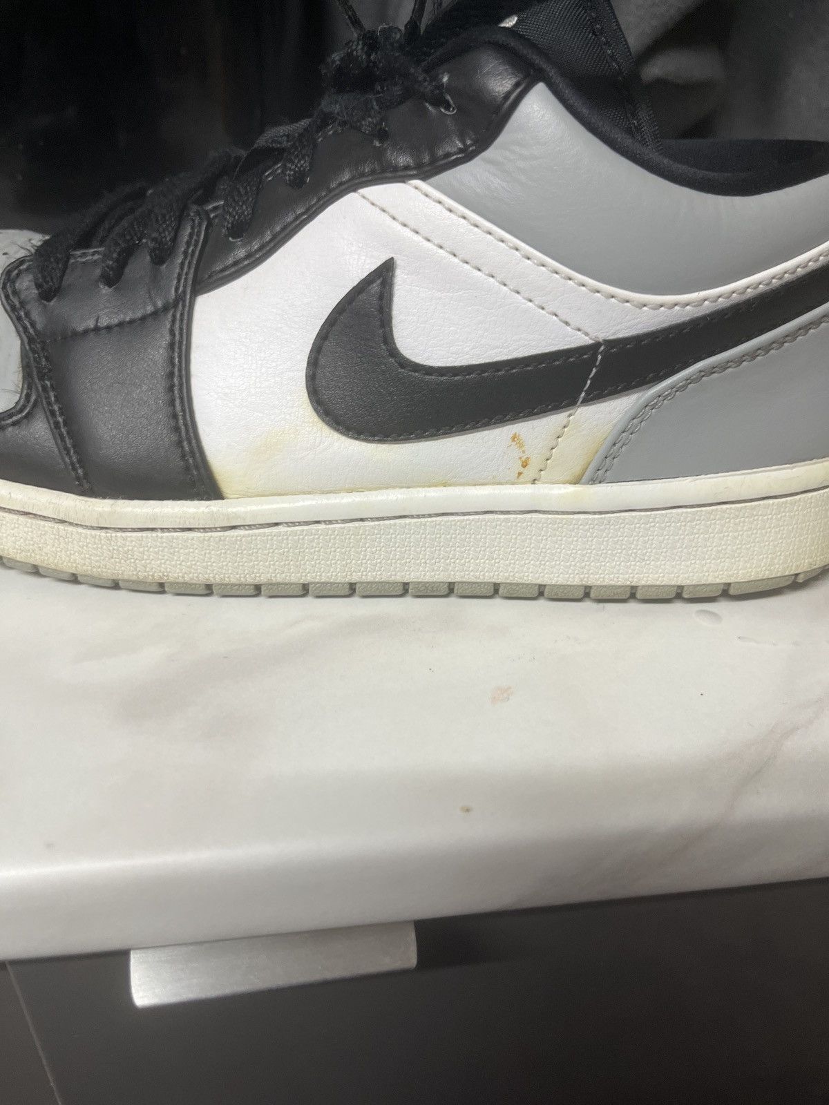 Jordan Brand Air Jordan 1 Low Black White Grey | UK 8.5 Size US 9.5 / EU 42-43 - 7 Thumbnail