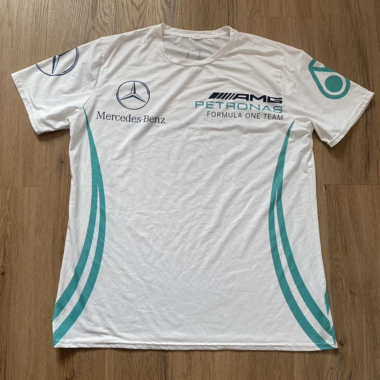Mercedes-Benz Mercedes AMG Petronas F1 Team white and blue Size US XXL / EU 58 / 5 - 1 Thumbnail