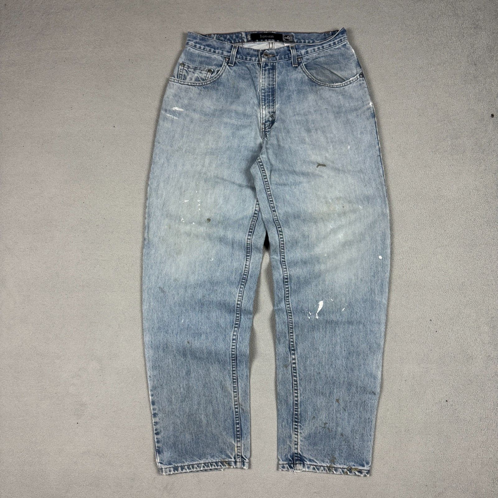 Levi's Vintage Clothing VTG Levi's SilverTab Jeans W33 L34 Paint Splatter Baggy Size US 33 - 13 Thumbnail