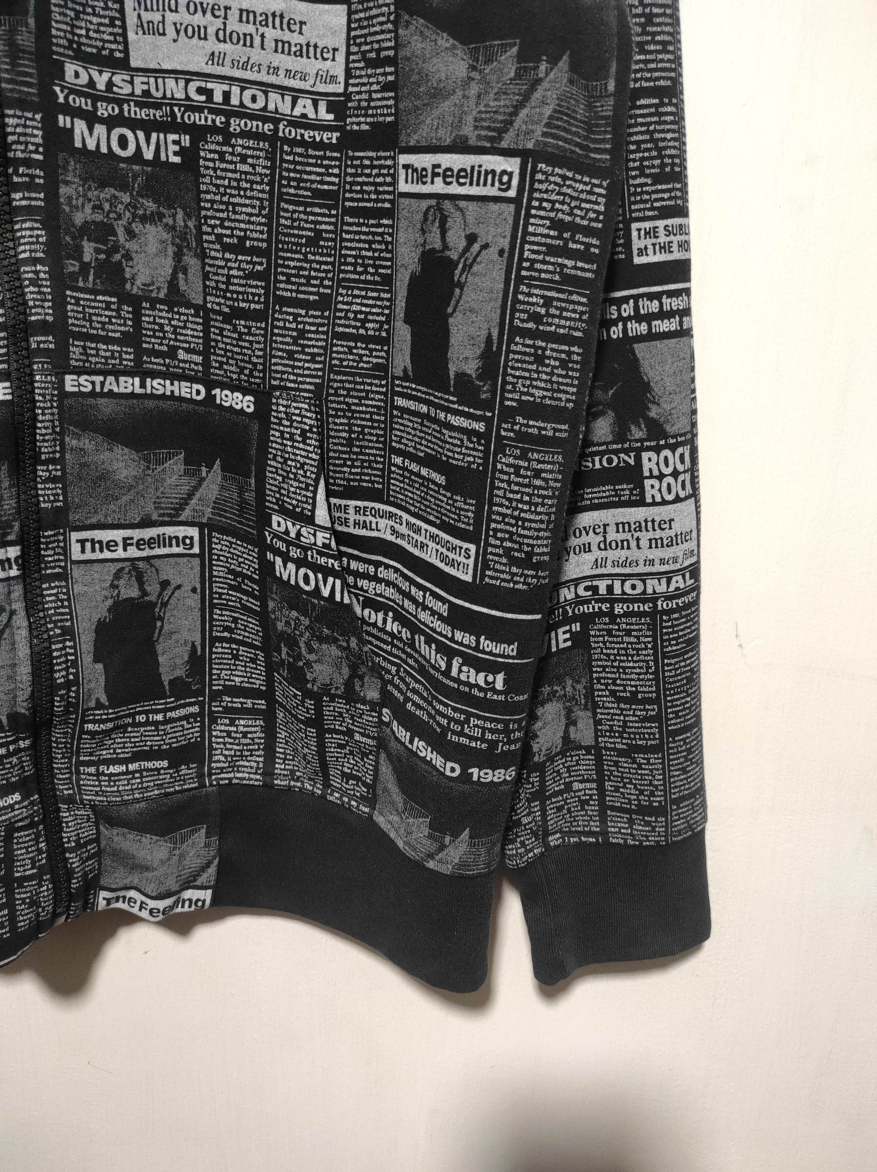 Hysteric Glamour Commontage Newspapper Zip Fur Hoodie LGB IfSixWasNine style Size US L / EU 52-54 / 3 - 5 Thumbnail